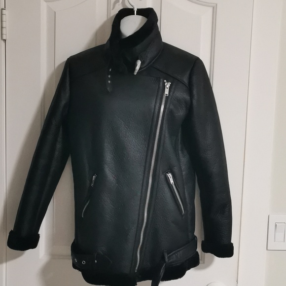 Only fake faux biker style jacket - Picture 3 of 8